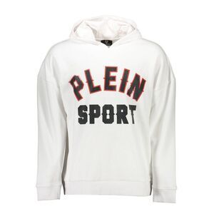 Plein Sport Bianco Cotton Men Men's Sweatshirt
